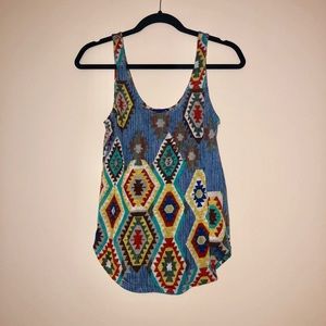 Tribal print tank top